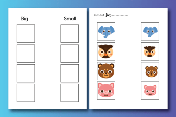 toddler matching worksheets