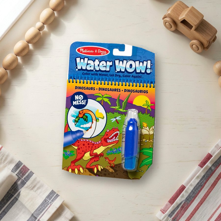 Reusable water-reveal coloring pad