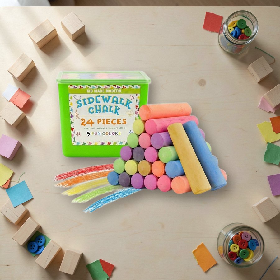 Sidewalk chalk bucket