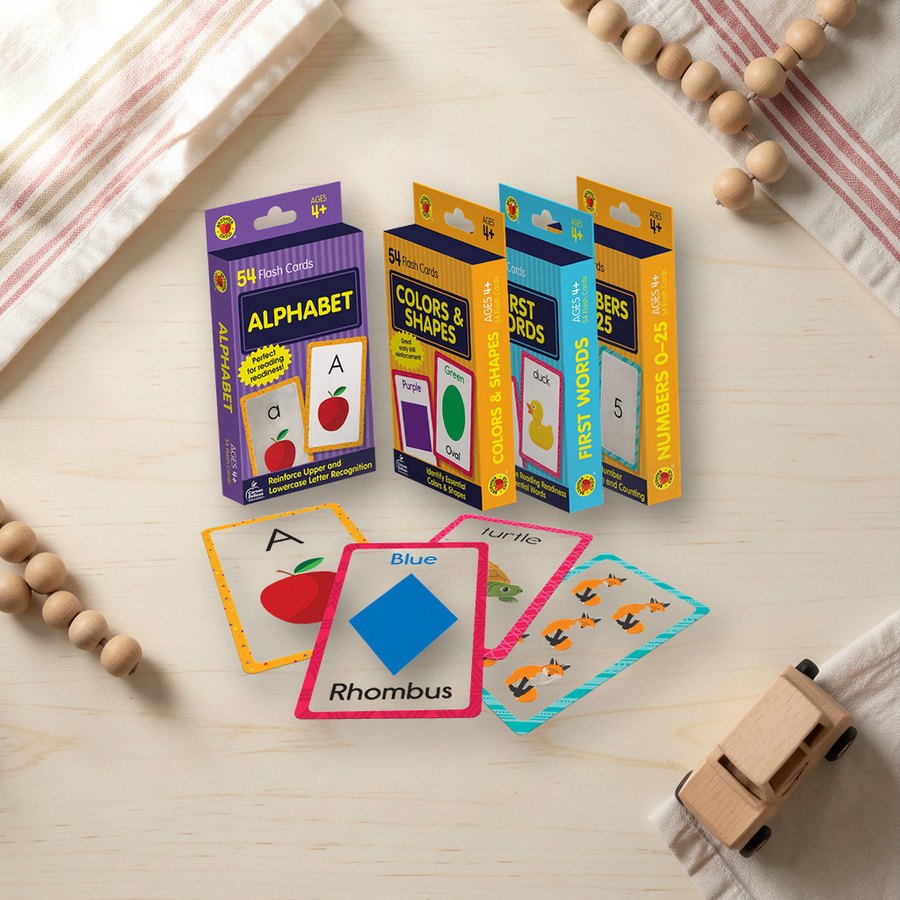 Toddler flash cards, 4-pack
