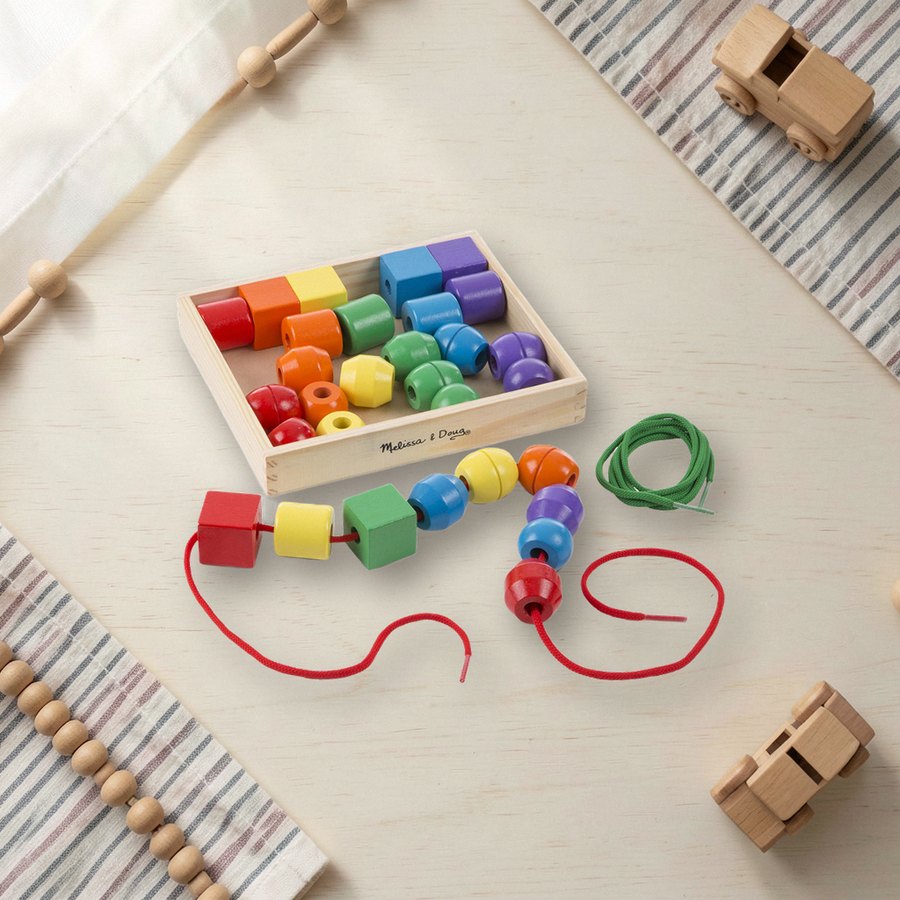 Wooden lacing beads (Melissa & Doug)